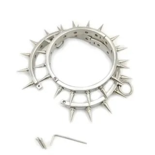 Fetsih Erotik BDSM Sex Spiele für Erwachsene Spielzeug Sklaven Bondage Halsband Metallring Halsband für Frauen & Männer