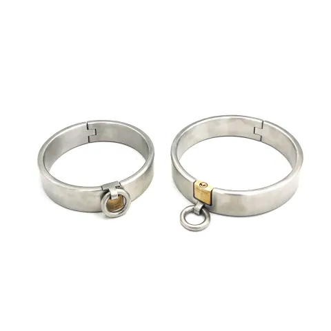 Black Emperor Upgraded Pure Copper Lock Core Collar for Adult Role-playing Toys Stainless Steel Collar for Men and Women