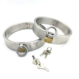 Black Emperor Verbessertes Halsband aus reinem Kupfer mit Schlosskern für Rollenspiele für Erwachsene, Halsband aus Edelstahl für Männer und Frauen