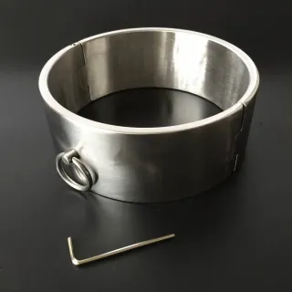 100% Edelstahl Hohe 6cm Metall Halsband Sex Bdsm Bondage Halsband Restraint Großhandel von Erwachsenen Spielzeug Sex Spielzeug für Paare