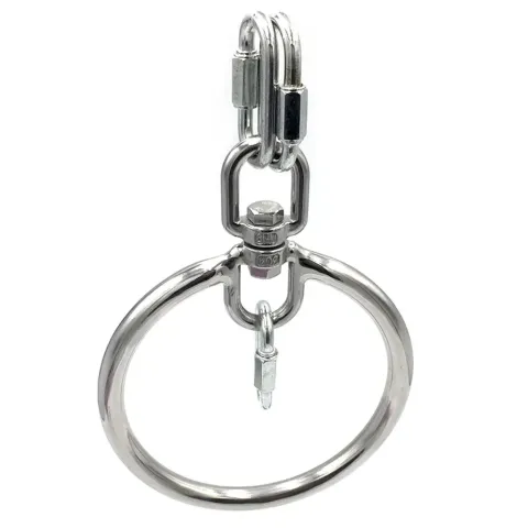 Black Emperor Adult Sex Toy Binding Strap BDSM Stainless Steel Hanging Ring Rope Adult Products Wholesale