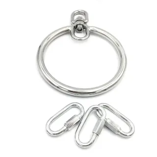 ブラックエンペラー大人のセックス玩具バインディングストラップBDSMステンレススチールハンギングリングロープ大人の製品卸売