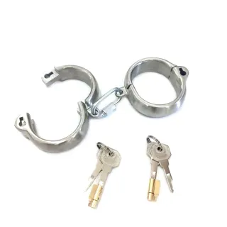 Black Emperor's Neue Edelstahl Gebogene Ovale Handschellen BDSM Fetisch Rollenspiele Erwachsene Spielzeug Großhandel