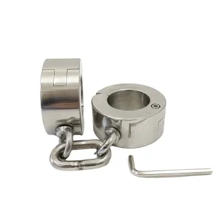 Black Emperor Schwere Handschellen aus Edelstahl 4 cm Höhe Männer und Frauen SM Spaß Bestrafung