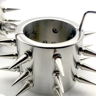 Black Emperor Adult Sex Bondage Toy Paar Hochwertige 6 cm Edelstahl-Handschellen mit Spikes BDSM Adult Sex Handschellen Spielzeug