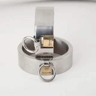 トップステンレススチール男性足首カフスメタルボンデージレッグカフスBDSMフェチ奴隷拘束具シャックル大人のゲーム用セックスツール