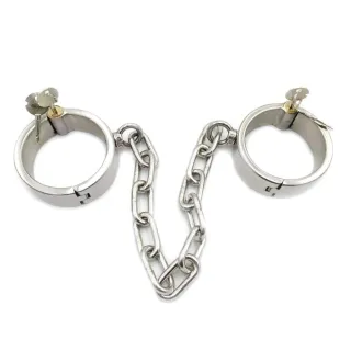 ブラックエンペラーの本物のラウンドラウンドロックアンクルステンレススチールアンクレット