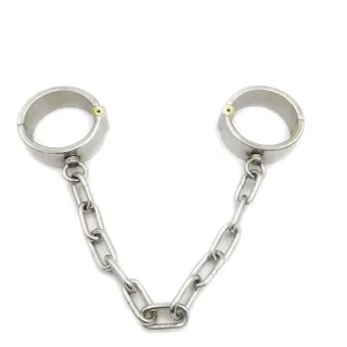 ブラックエンペラーの本物のラウンドラウンドロックアンクルステンレススチールアンクレット