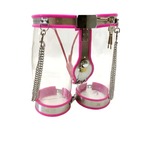 Black Emperor SM Women with Stainless Steel Chastity Lock Anti-wolf Derailment Bound Thigh Set Comfortable Adult Toys