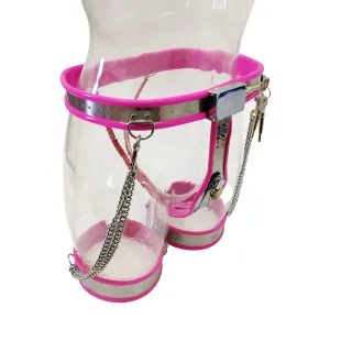 ブラックエンペラーSM女性ステンレススチール貞操ロック付きアンチウルフ脱線拘束太ももセット快適な大人のおもちゃ