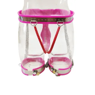 ブラックエンペラーSM女性ステンレススチール貞操ロック付きアンチウルフ脱線拘束太ももセット快適な大人のおもちゃ