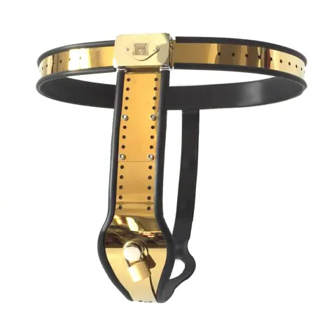 Black Emperor Female Chastity Belt Adult Sex Toy Female T-shaped Invisible Chastity Lock