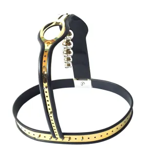 ブラックエンペラー女性貞操帯大人のセックス玩具女性T字型目に見えない貞操ロック