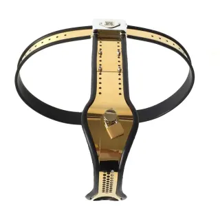 ブラックエンペラー女性貞操帯大人のセックス玩具女性T字型目に見えない貞操ロック