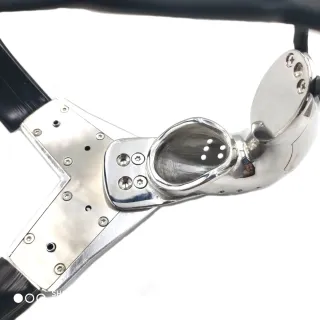 Black Emperor Männlicher Keuschheitskäfig im Doppelstahldraht-Stil, Bondage-Gerät, Peniskäfig, Sexspielzeug, Großhandel für Erwachsene