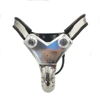 Black Emperor Männlicher Keuschheitskäfig im Doppelstahldraht-Stil, Bondage-Gerät, Peniskäfig, Sexspielzeug, Großhandel für Erwachsene