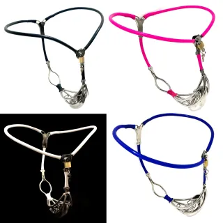 Black Emperor Edelstahl Neuer Keuschheitsgürtel für Männer Unsichtbarer Peniskäfig Halbhohlkäfig