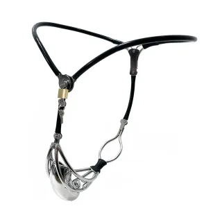 Black Emperor Edelstahl Neuer Keuschheitsgürtel für Männer Unsichtbarer Peniskäfig Halbhohlkäfig