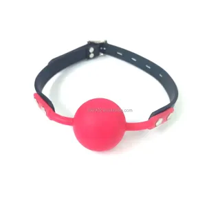 口枷 セックス玩具 カラー シリコン ボール スレーブ ギャグ ブラック PU レザー ストラップ付き カップル向け 大人用 ゲーム エロ玩具