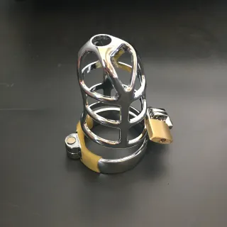 ステンレススチール貞操ロック合金ペニスロックリング金属通気性タイプ工場価格は安く、品質は良いセックス玩具