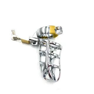 ステンレススチール貞操ロック合金ペニスロックリング金属通気性タイプ工場価格は安く、品質は良いセックス玩具