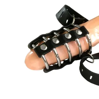 Black Emperor SM Interesse Penis Lock Ring Leder Phallus Bondage