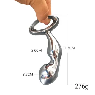 Black Emperor Alloy Anal Plug SM Sexspielzeug für Erwachsene