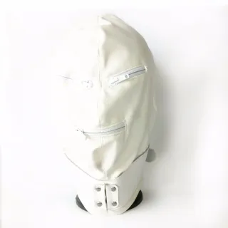 Hochwertige Leder-BDSM-Bondage-Haube, verstellbare Fetisch-Maske, Kopfbedeckung mit Reißverschluss, 3 Farben zur Auswahl, Sex-Produkte, Erotikspielzeug