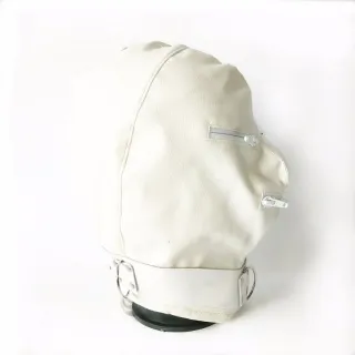 Hochwertige Leder-BDSM-Bondage-Haube, verstellbare Fetisch-Maske, Kopfbedeckung mit Reißverschluss, 3 Farben zur Auswahl, Sex-Produkte, Erotikspielzeug