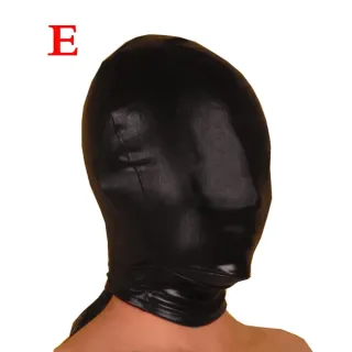 ブラックエンペラーSMファングルーヘッドカバー、窒息ボンデージ、男性と女性の大人のゲーム、楽しいおもちゃ、ブラックエラスティック、安全