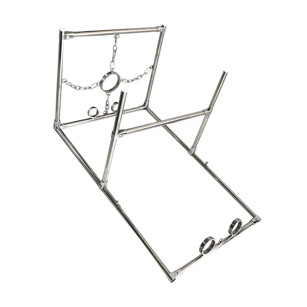 Großes Bindungsregal aus Edelstahl, vollständige Anpassung, Zwangsbestrafungsgerät, SM-Spielzeug, Sexspiele, Handschellen