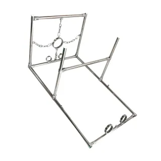 Großes Bindungsregal aus Edelstahl, vollständige Anpassung, Zwangsbestrafungsgerät, SM-Spielzeug, Sexspiele, Handschellen