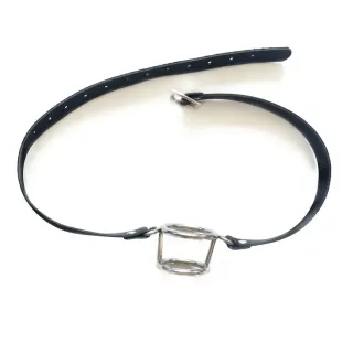 Edelstahl Doppelringknebel Offener Mundknebel BDSM Bondage Fesseln Mundschlegel Bondageknebel Fetisch Erwachsene Spiele für Paare