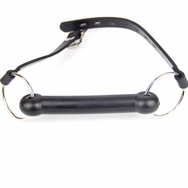 Hot Black Sex Bondage Kunstleder Stick Mundknebel Hundeknochen Harness Stick Gag Fetisch Sexspielzeug Erwachsene Produktspiele