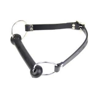 Hot Black Sex Bondage Kunstleder Stick Mundknebel Hundeknochen Harness Stick Gag Fetisch Sexspielzeug Erwachsene Produktspiele