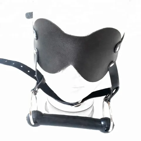 Leather Bondage Gag Mouth Bdsm Toys Open Mouth Gag Ball Bondage Restraints Sex Game Adult Sex Toys for Couple