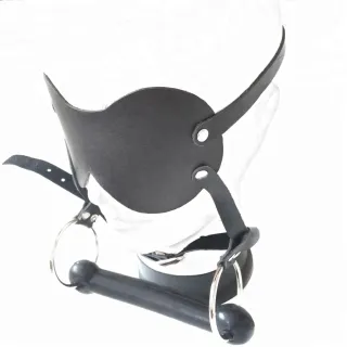 レザーボンデージギャグマウスBDSMおもちゃオープンマウスギャグボールボンデージ拘束セックスゲーム大人のセックスおもちゃカップル用