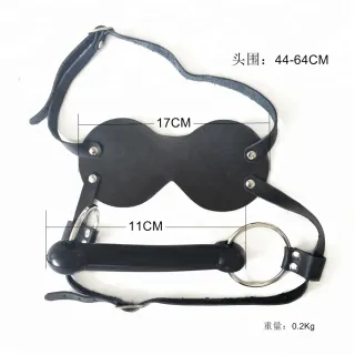 レザーボンデージギャグマウスBDSMおもちゃオープンマウスギャグボールボンデージ拘束セックスゲーム大人のセックスおもちゃカップル用