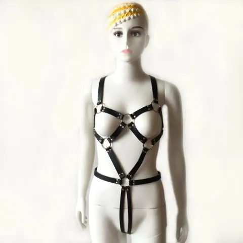 Erotic Lingerie Leather Bondage Harness Women Belt Strap Bondage Restraints Fetish Wear Sex Toys for Couples Sex Products