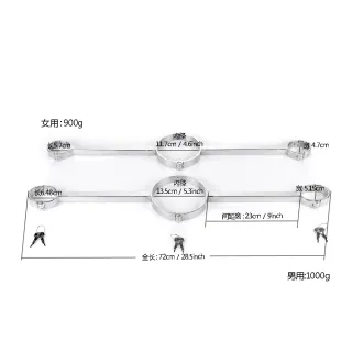 Metall Bondage Lock Halsband Handschellen Edelstahl Slave BDSM Fesseln Sexspielzeug für Paare Spreizstange Handschellen