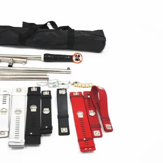 フェチ BDSM ボンデージ ステンレススチール レザーハーネス ハンド 足首 首輪 ディルド ペニス おもちゃ