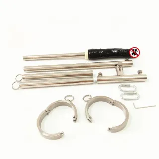 売れ筋ステンレススチールK9固定具BDSM拘束脚カバー開脚装置セックス奴隷とディルドフェチ玩具