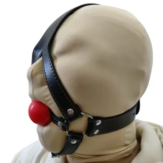 Neuer Stil Leder Harness Bondage Gürtel Mundknebel Silikon Ball Erwachsene BDSM Fetisch Gags Sex Produkte für Frau Erotikspielzeug