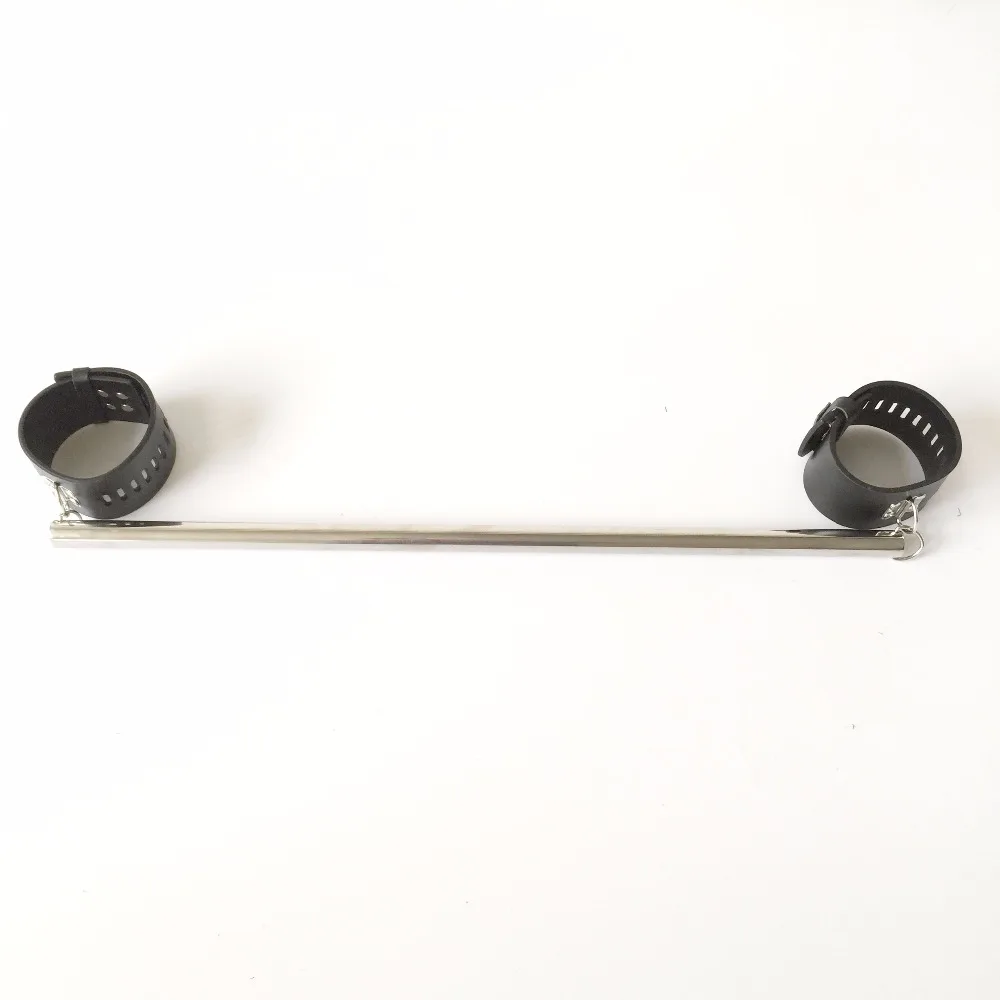 Neueste feste Handschellen Leder Bondage Eisen Metall Kette Fesseln Sex Fesseln Spielzeug für Erwachsene