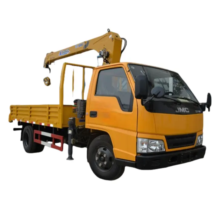 JMC one cab 2-ton XCMG truck-mounted crane