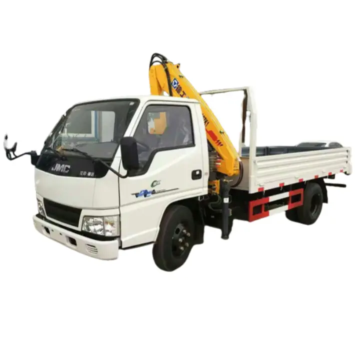 JMC one cab 2-ton XCMG truck-mounted crane