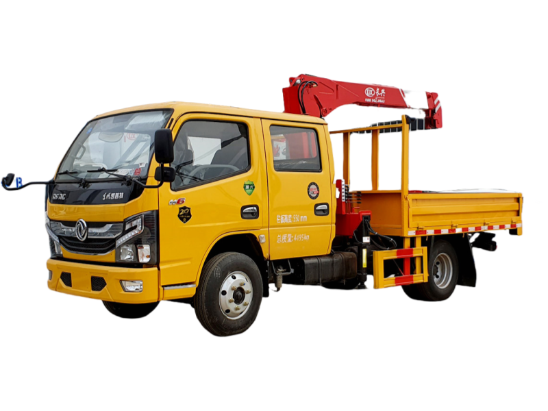 ​Dongfeng Kapit K6 Double Cabin Truck with Changxing 2-ton Straight Boom Truck-Mounted Crane​