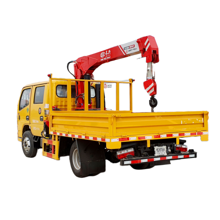 ​Dongfeng Kapit K6 Double Cabin Truck with Changxing 2-ton Straight Boom Truck-Mounted Crane​