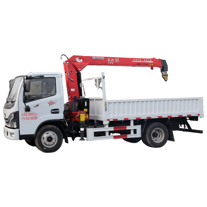 Dongfeng Donglika D6 equipped with Changxing 4-ton truck-mounted crane