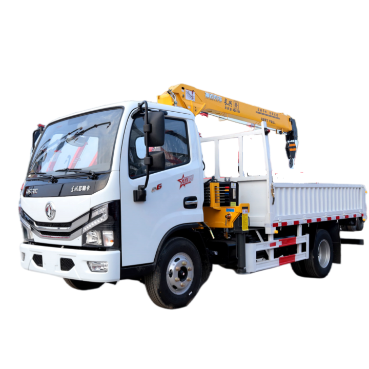 Dongfeng Donglika D6 equipped with Changxing 4-ton truck-mounted crane